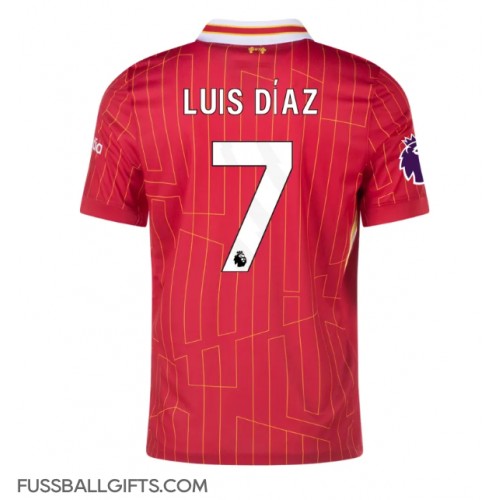 Liverpool Luis Diaz #7 Fußballbekleidung Heimtrikot 2024-25 Kurzarm